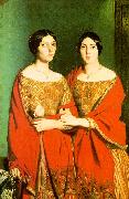 Theodore Chasseriau The Two Sisters Spain oil painting reproduction